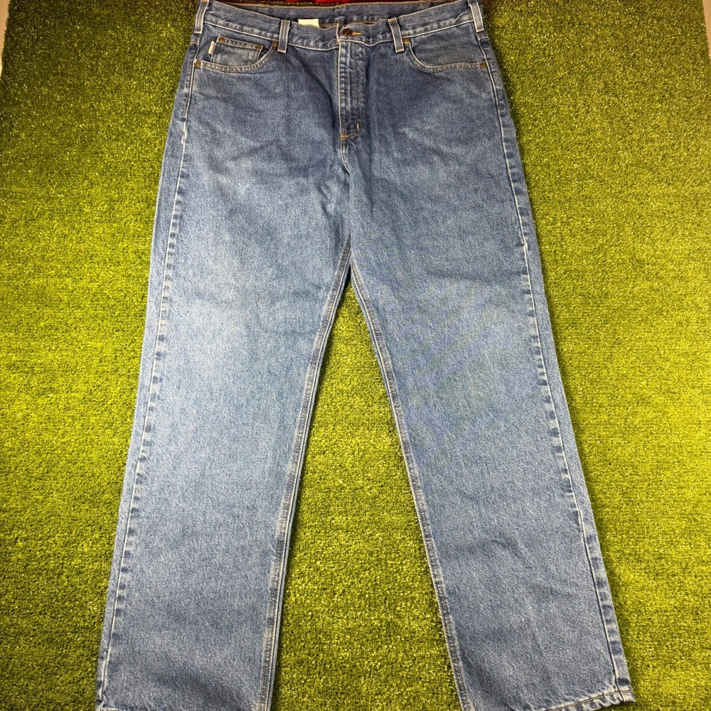 Carhartt B180 DST Traditional Fit Straight Leg Blue Denim Jeans Mens 40x34